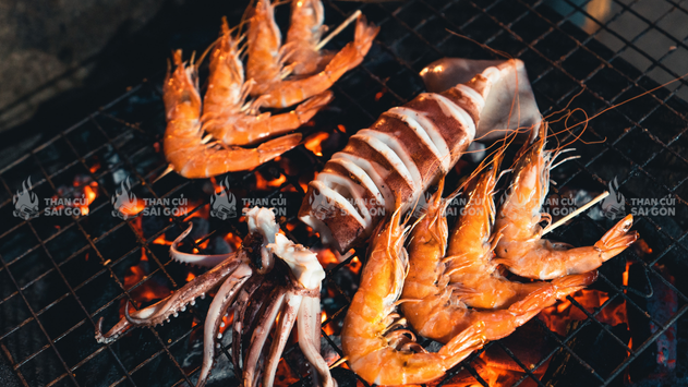 Than cho hải sản nướng | Than củi Sài Gòn