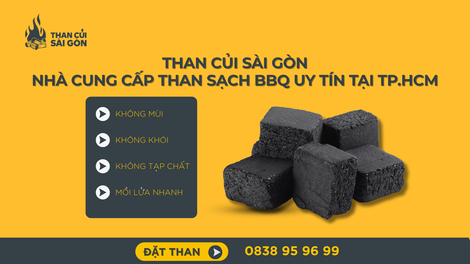 Than sạch không khói của Than củi Sài Gòn