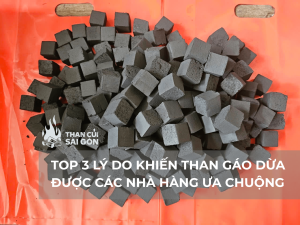 TOP 3 LÝ DO KHIẾN THAN GÁO DỪA ĐƯỢC CÁC NHÀ HÀNG ƯA CHUỘNG