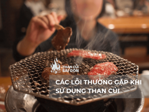 CÁC LỖI THƯỜNG GẶP KHI SỬ DỤNG THAN CỦI