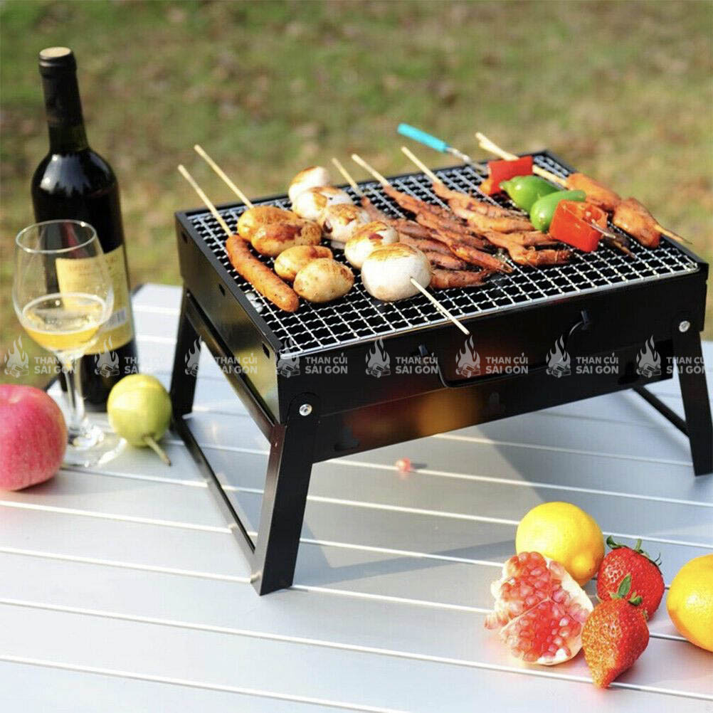 Bếp nướng than hoa vuông