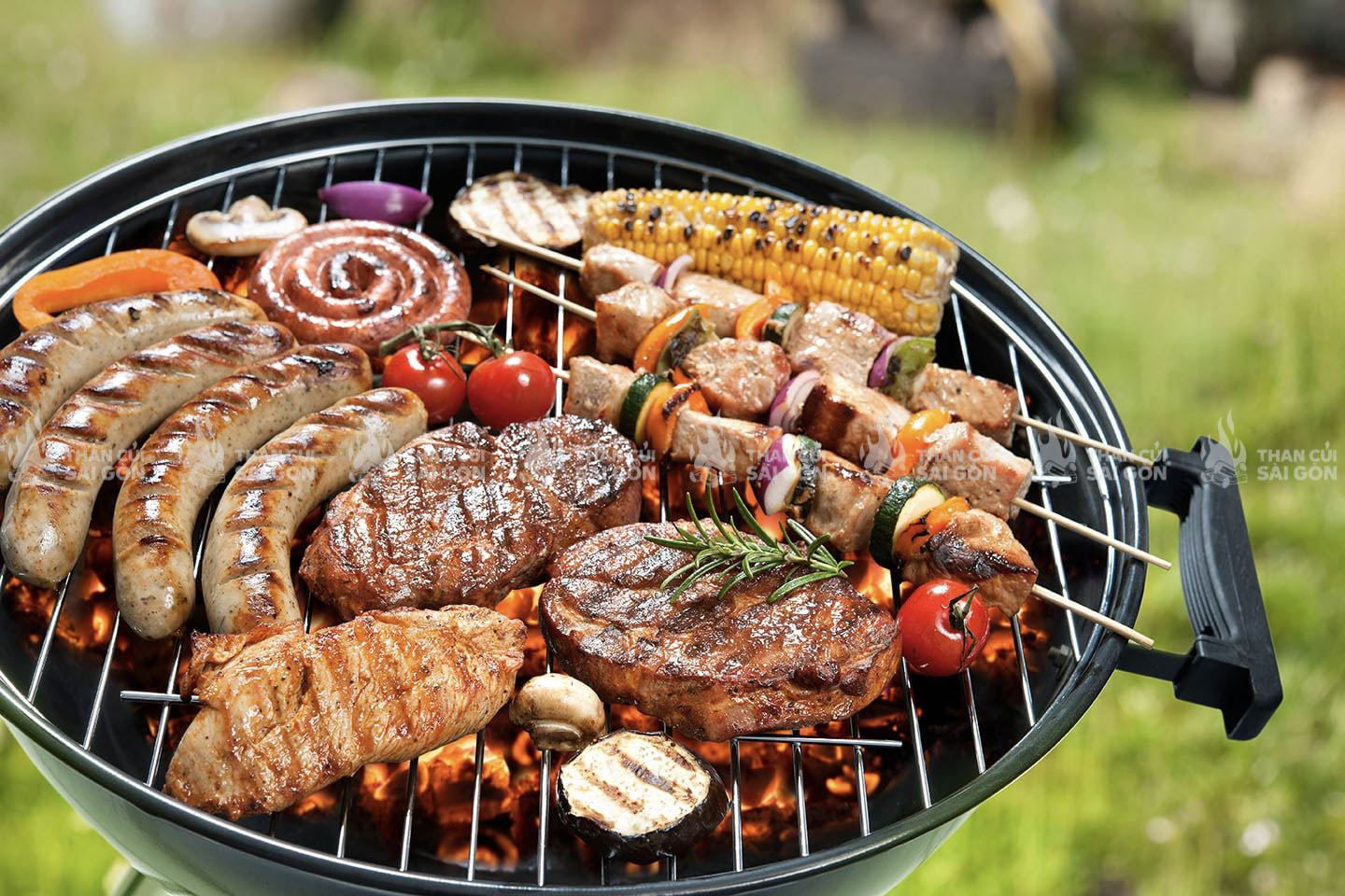 Bếp nướng phù hợp giúp món ăn càng thêm hấp dẫn
