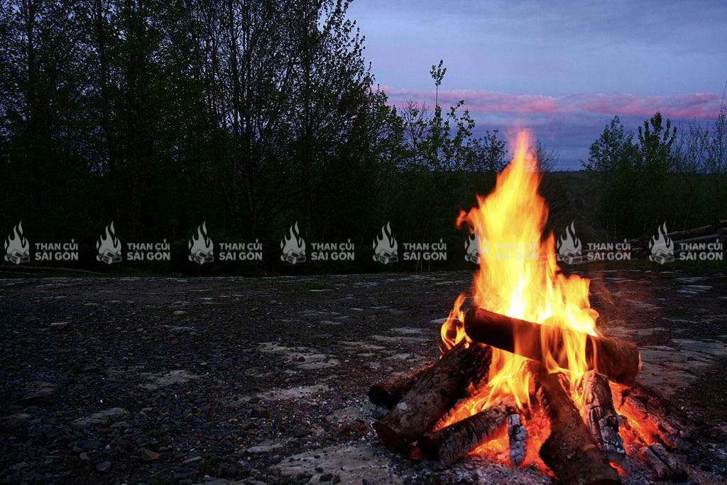 Than đốt lửa trại
