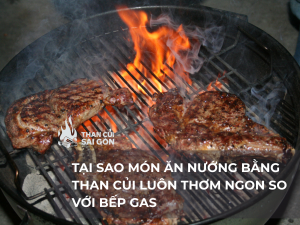 Tại Sao Món Ăn Nướng Bằng Than Củi Luôn Thơm Ngon và Khác Biệt So Với Bếp Gas