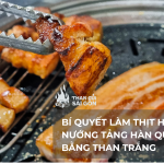 Bí Quyết Chế Biến Thịt Dải Heo Nướng Tảng Phong Cách Hàn Quốc Bằng Than Trắng