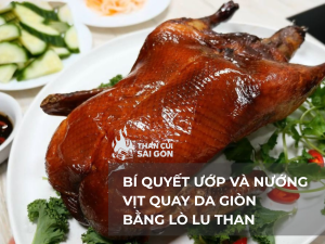 Bí Quyết Ướp Và Nướng Vịt Quay Da Giòn Hoàn Hảo Với Lò Lu Than
