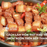 Cách Làm Món Thịt Kho Tiêu Thơm Ngon Trên Bếp Than Củi